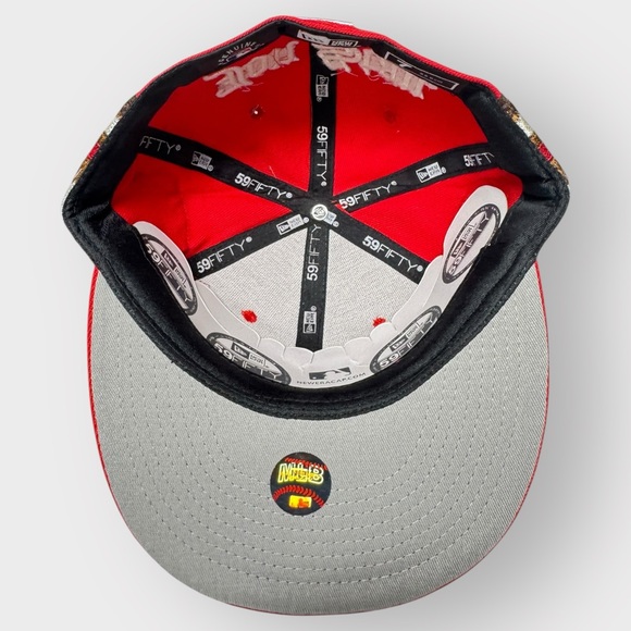 Red NEW YORK Yankees x Jon Stan Size 7 NEW WITH TAGS - Picture 6 of 8